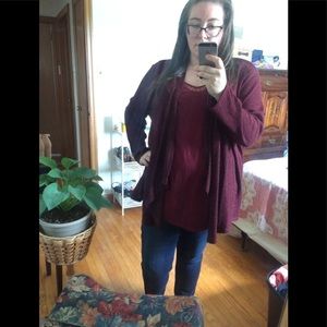 Sweater with Camisole Inset